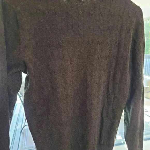 NWT Anne Taylor gray cable sweater women's size Medium, perfect for fall $20 - Picture 4 of 4